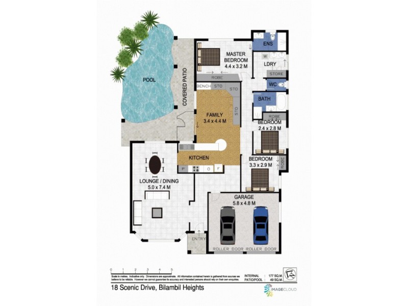 18 Scenic Drive, Bilambil Heights NSW 2486 Floorplan