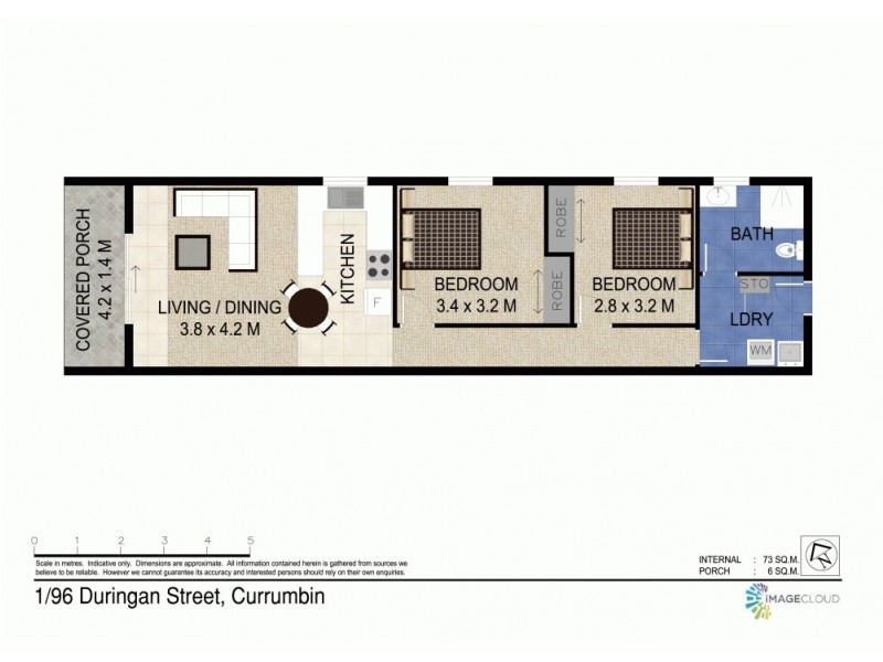 1/96 Duringan Street, Currumbin QLD 4223 Floorplan