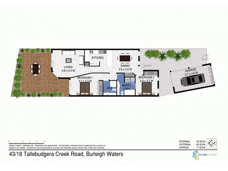 43/18 Tallebudgera Creek Road, Burleigh Heads QLD 4220 Floorplan