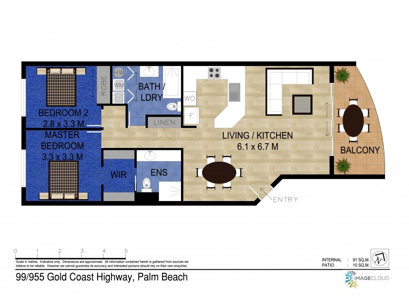 99/955 Gold Coast Highway, Palm Beach QLD 4221 Floorplan