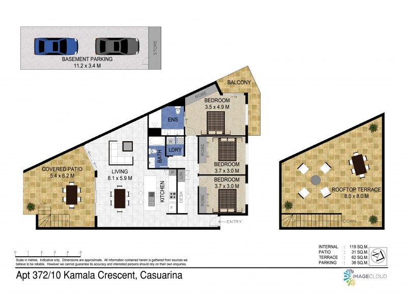 37/2-10 Kamala Crescent, Casuarina NSW 2487 Floorplan