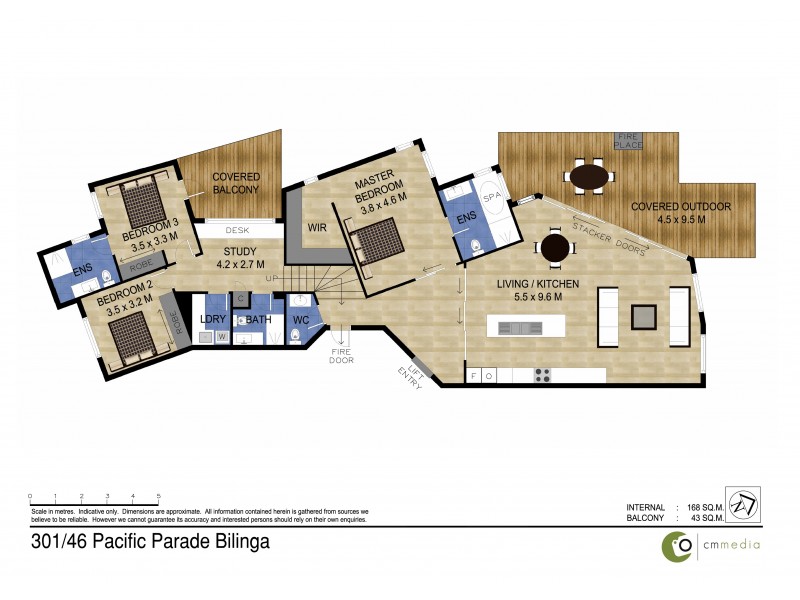 301/46-48 Pacific Parade, Bilinga QLD 4225 Floorplan