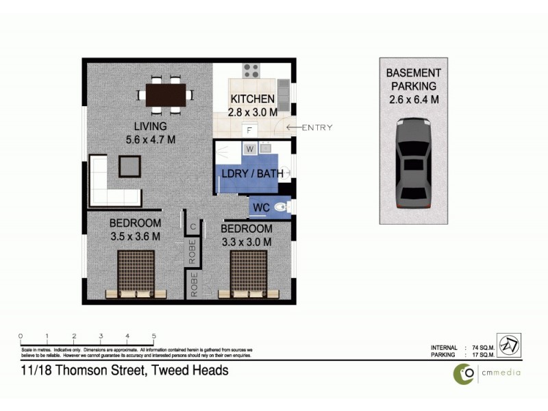 11/18 Thomson Street, Tweed Heads NSW 2485 Floorplan