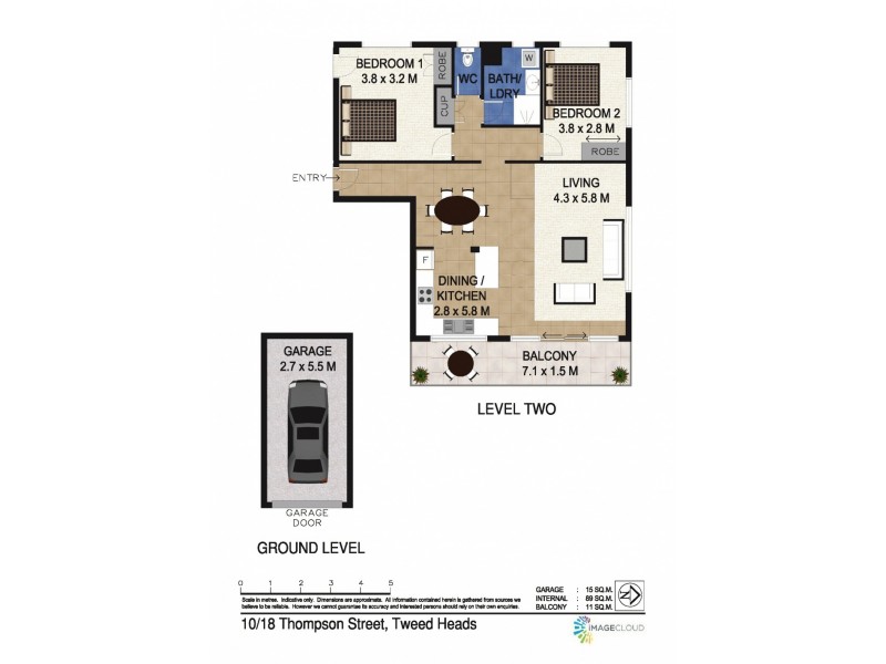 10/18 Thomson Street, Tweed Heads NSW 2485 Floorplan