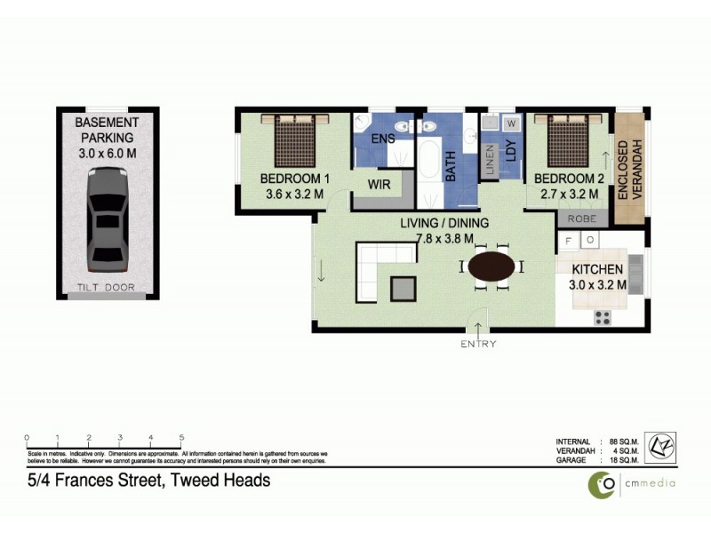 5/4 Frances Street, Tweed Heads NSW 2485 Floorplan