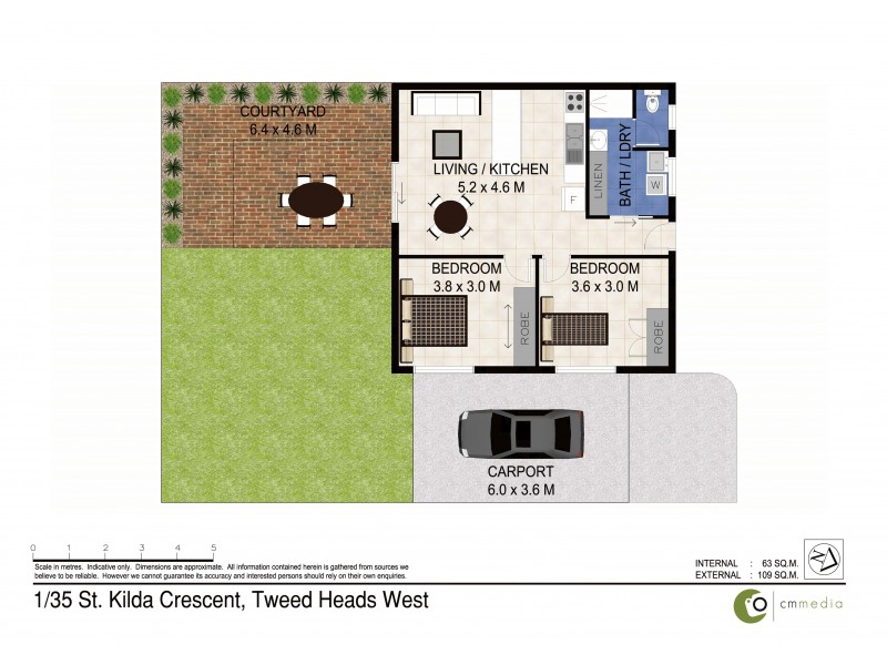 1/35 St Kilda Crescent, Tweed Heads West NSW 2485 Floorplan