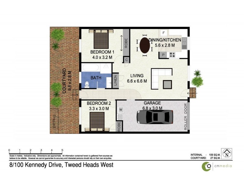 8/100 Kennedy Drive, Tweed Heads West NSW 2485 Floorplan