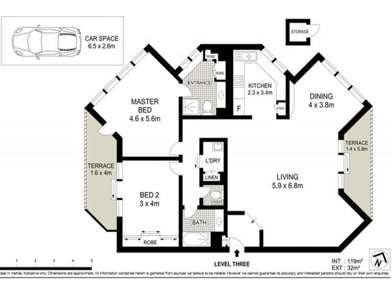 13/3 Eden Street, Rainbow Bay QLD 4225 Floorplan