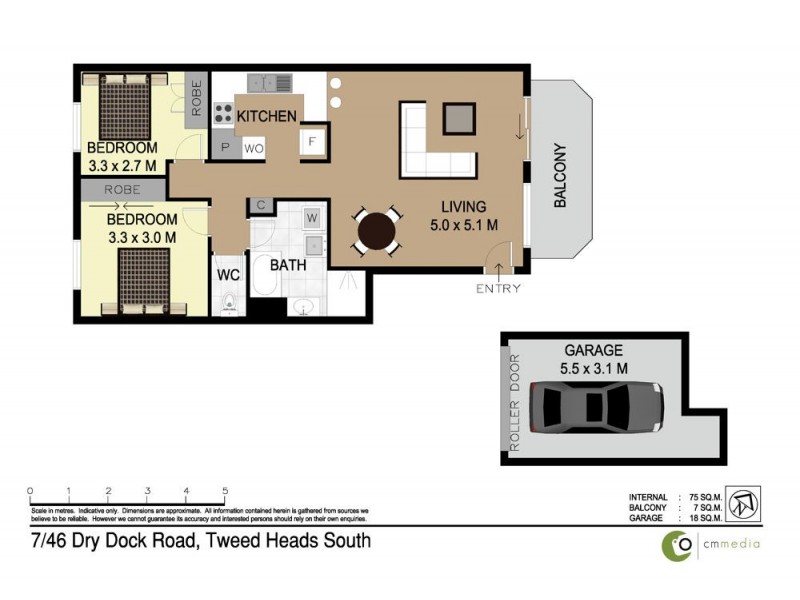 7/46 Dry Dock Road, Tweed Heads South NSW 2486 Floorplan