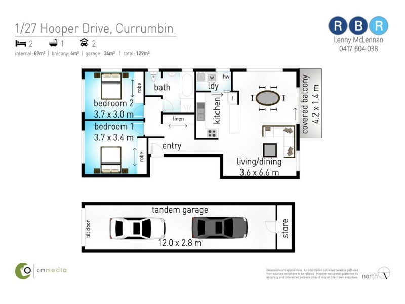 1/27 Hooper Drive, Currumbin QLD 4223 Floorplan