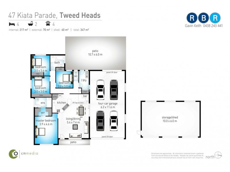 47 Kiata Pde, Tweed Heads NSW 2485 Floorplan