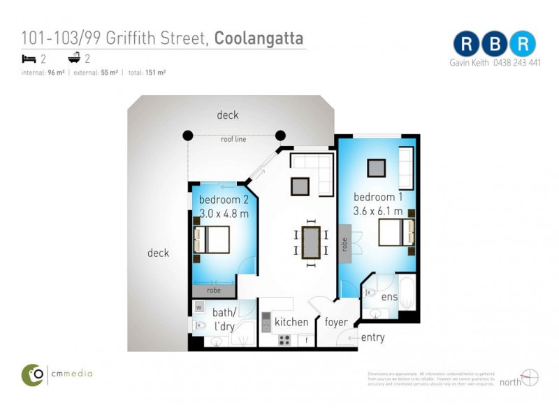 101-103/99 Griffith Street, Coolangatta QLD 4225 Floorplan