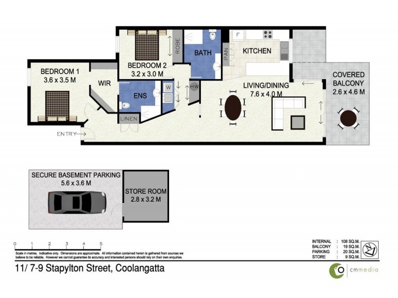 11/7-9 Stapylton Street, Coolangatta QLD 4225 Floorplan