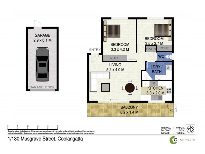 1/130 Musgrave Street, Coolangatta QLD 4225 Floorplan