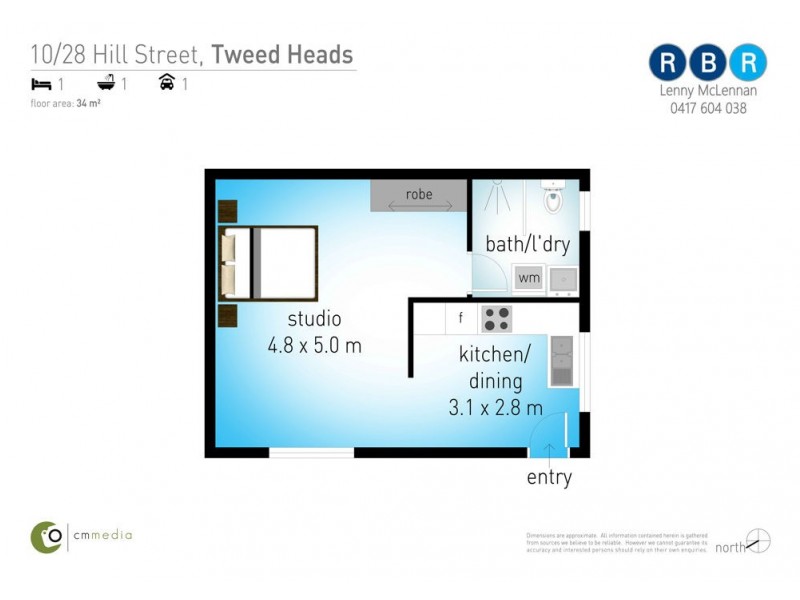 10/28 Hill Street, Tweed Heads NSW 2485 Floorplan
