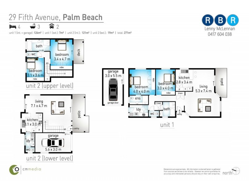 1 and 2/29 Fifth Avenue, Palm Beach QLD 4221 Floorplan