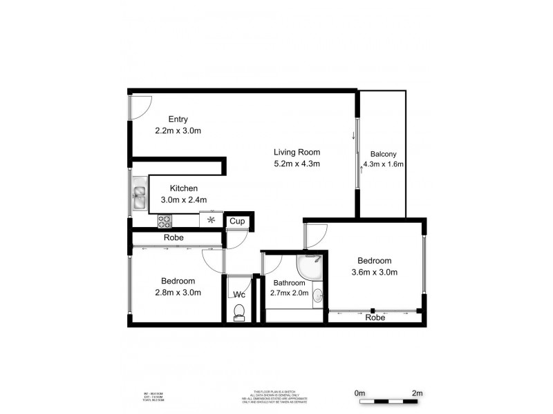 2/7 Eden Avenue, Rainbow Bay QLD 4225 Floorplan