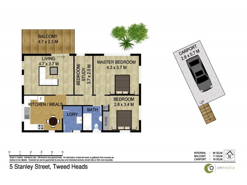 5 Stanley Street, Tweed Heads NSW 2485 Floorplan