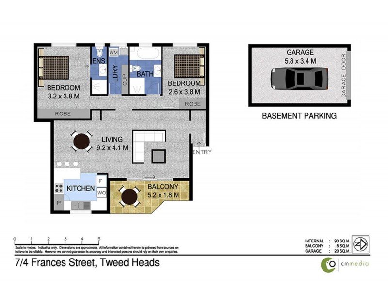 7/4 Frances Street, Tweed Heads NSW 2485 Floorplan