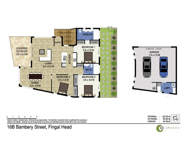 16B Bambery Street, Fingal Head NSW 2487 Floorplan