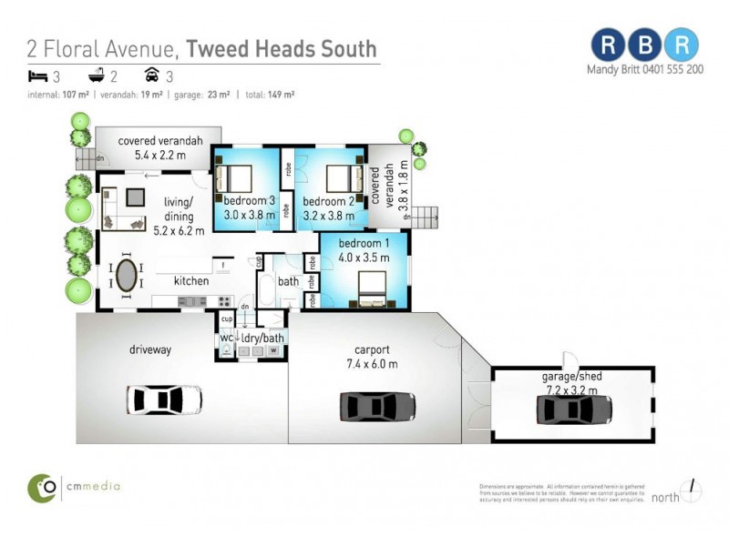 2 Floral Avenue, Tweed Heads South NSW 2486 Floorplan