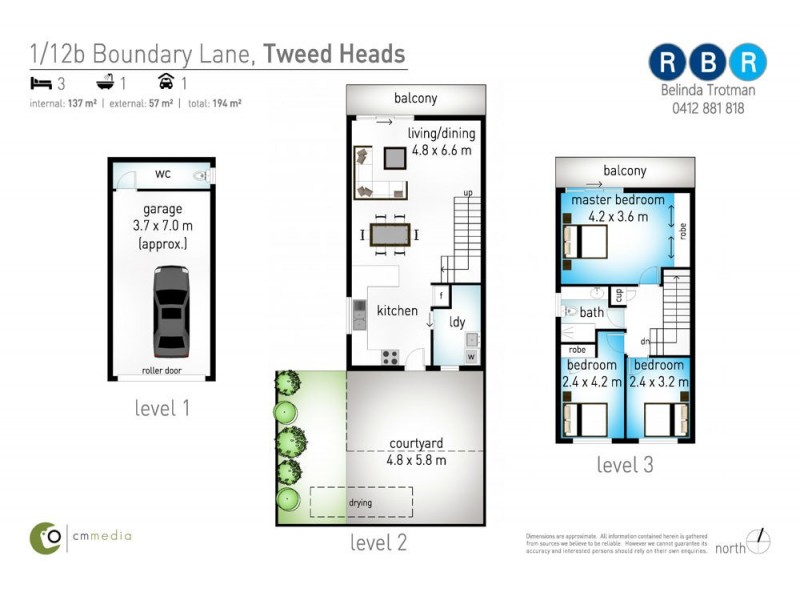 1/12B Boundary Lane, Rainbow Bay QLD 4225 Floorplan