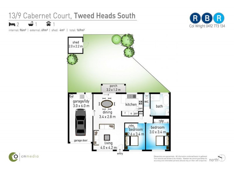 9/13 Cabernet Court, Tweed Heads South NSW 2486 Floorplan