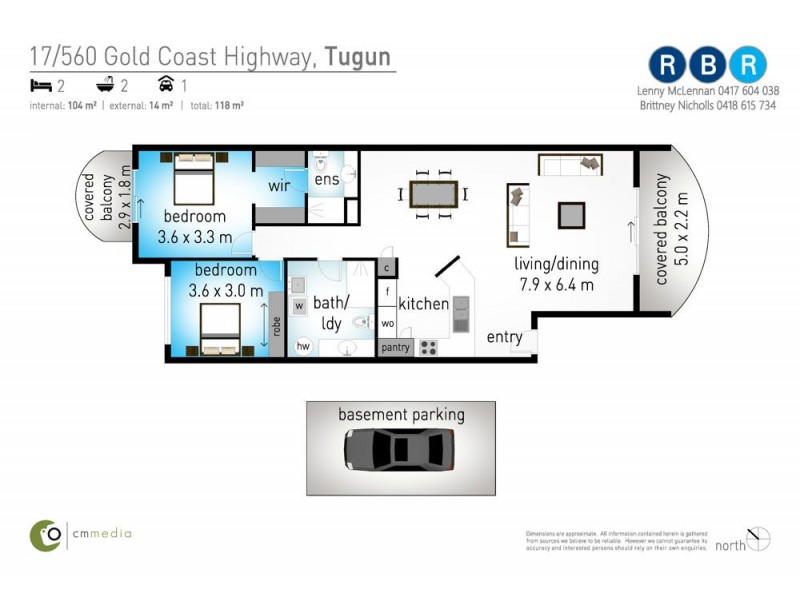 17/560 Gold Coast Highway, Tugun QLD 4224 Floorplan