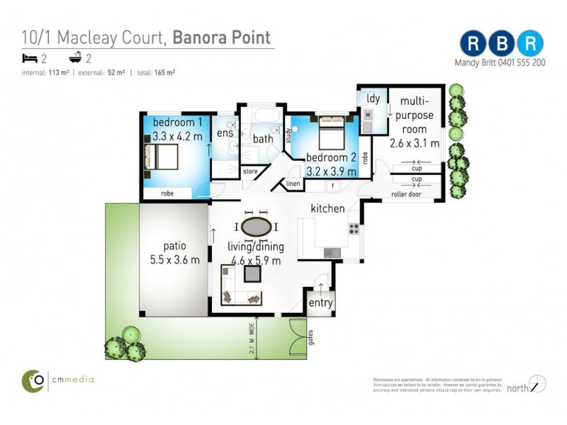 10/1 Macleay Court, Banora Point NSW 2486 Floorplan