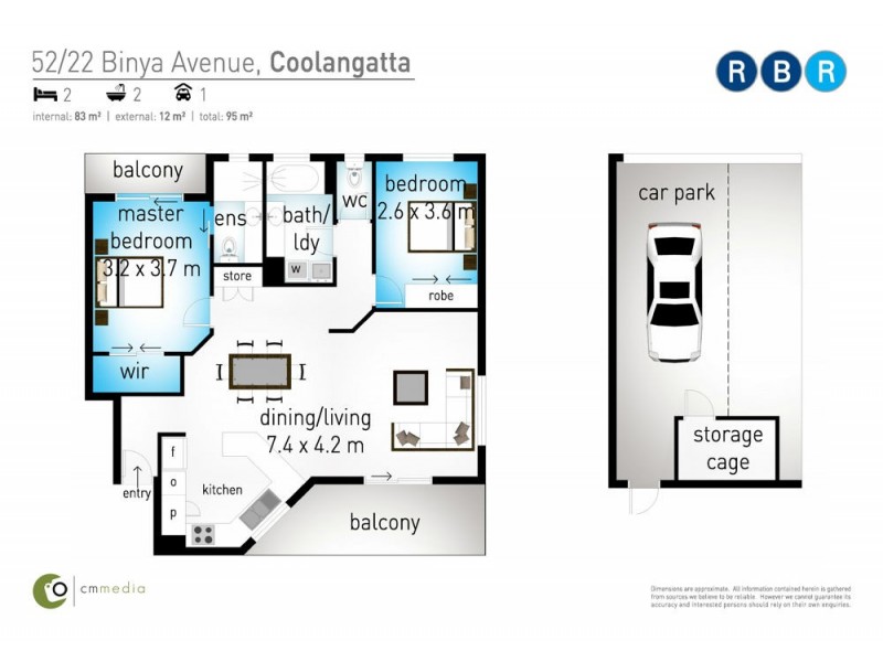 52/22 Binya Avenue, Tweed Heads NSW 2485 Floorplan