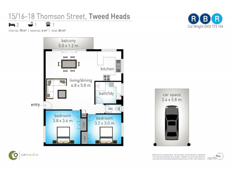 15/18 Thomson Street, Tweed Heads NSW 2485 Floorplan