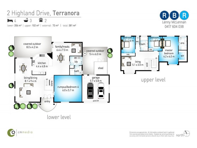 2 Highland Drive, Terranora NSW 2486 Floorplan