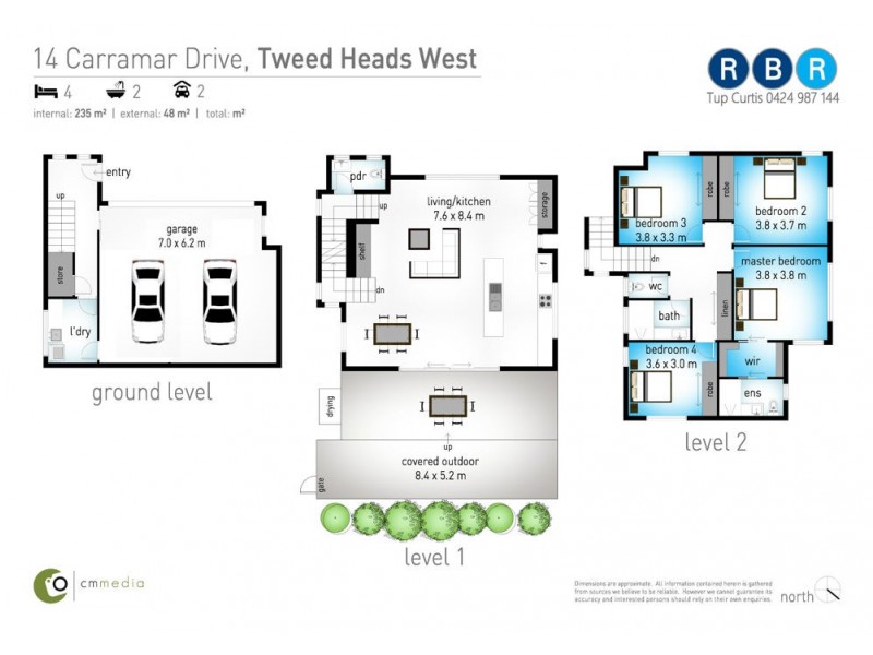 14 Carramar Drive, Tweed Heads West NSW 2485 Floorplan
