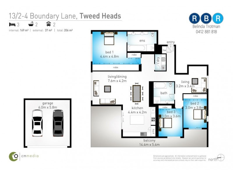 13/2-4 Boundary Lane, Rainbow Bay QLD 4225 Floorplan