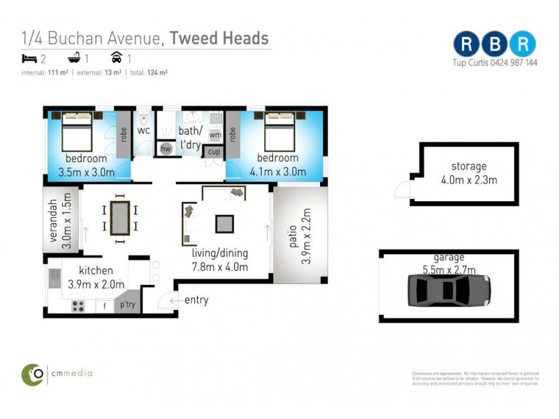 1/4 Buchan Avenue, Tweed Heads NSW 2485 Floorplan