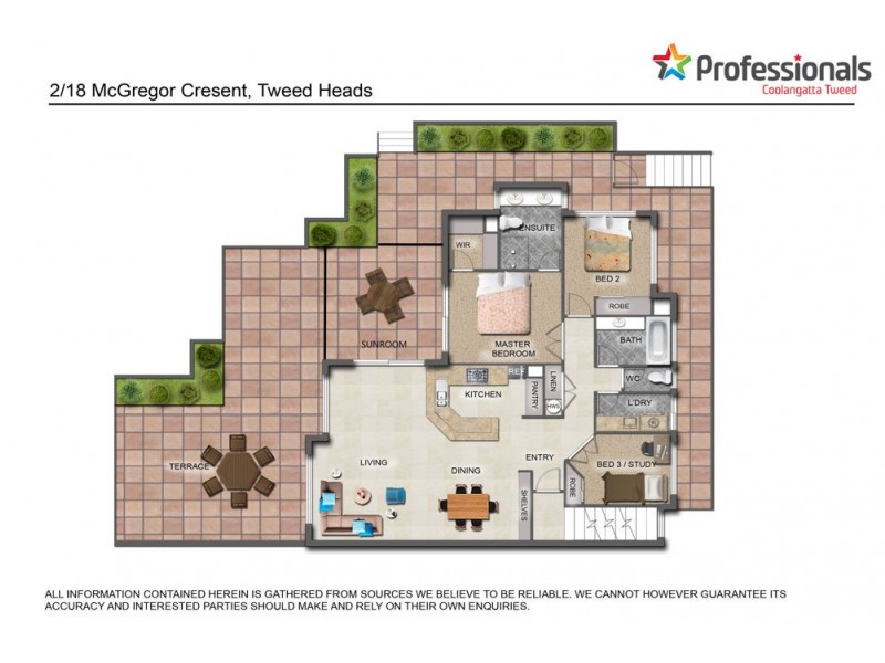 2/18 McGregor Crescent, Tweed Heads NSW 2485 Floorplan