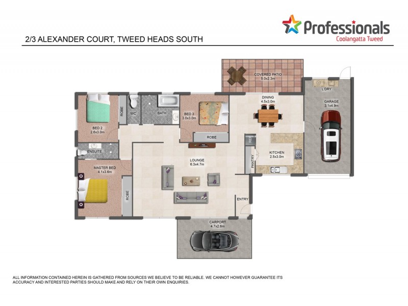 2/3 Alexander Court, Tweed Heads South NSW 2486 Floorplan
