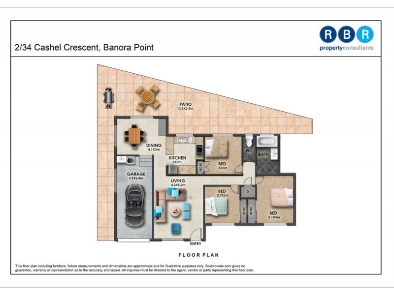 2/34 Cashel Crescent, Banora Point NSW 2486 Floorplan