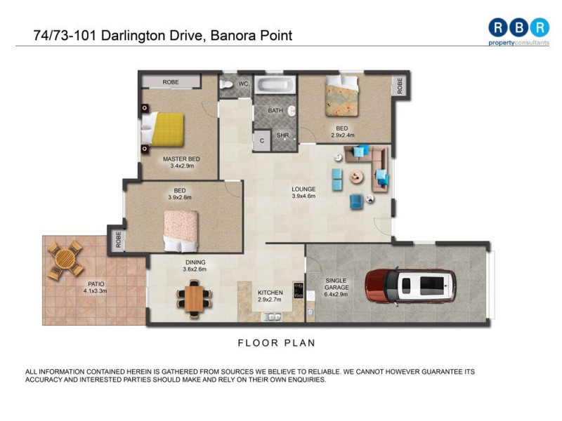 74/73-101 Darlington Drive, Banora Point NSW 2486 Floorplan