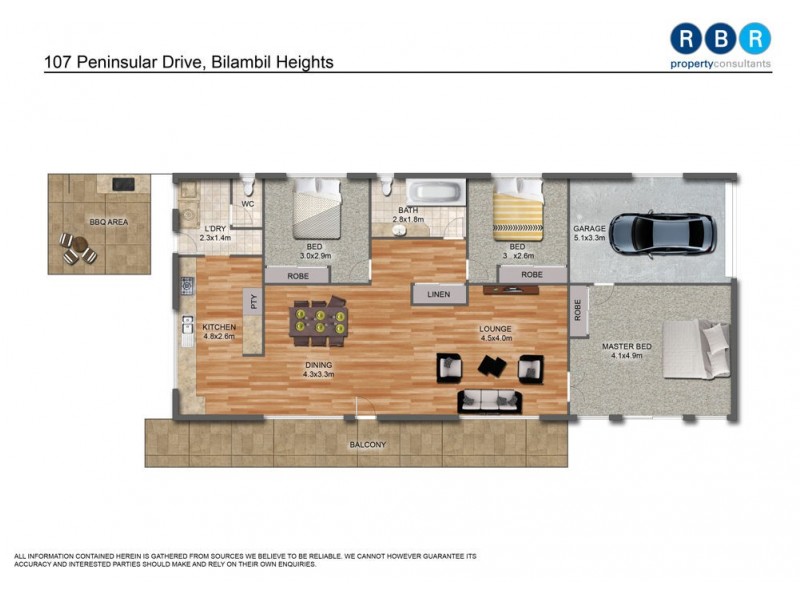 107 Peninsula Drive, Bilambil Heights NSW 2486 Floorplan