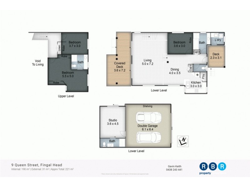 9 Queen Street, Fingal Head NSW 2487 Floorplan