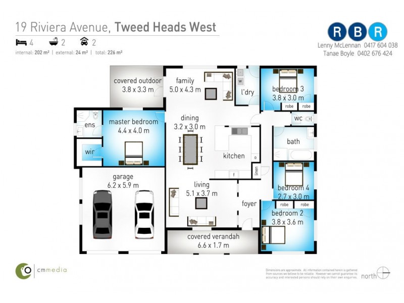 19 Riviera Avenue, Tweed Heads West NSW 2485 Floorplan