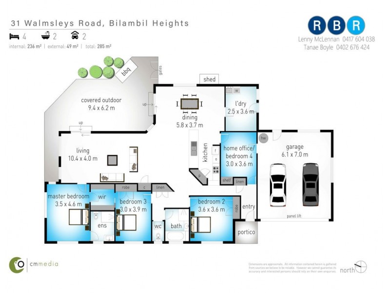 31 Walmsleys Road (3 Nabilla Street), Bilambil Heights NSW 2486 Floorplan