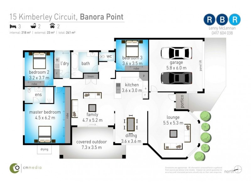 15 Kimberley Circuit, Banora Point NSW 2486 Floorplan