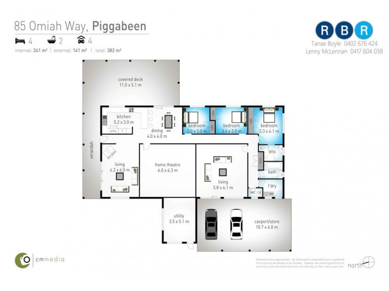 85 Omiah Way, Piggabeen NSW 2486 Floorplan