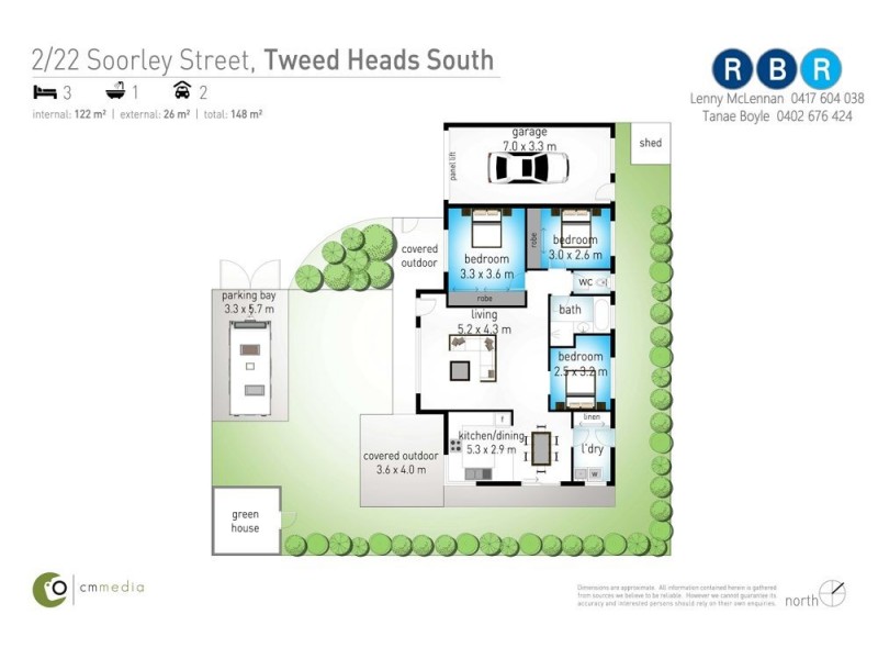 2/22 Soorley Street, Tweed Heads South NSW 2486 Floorplan