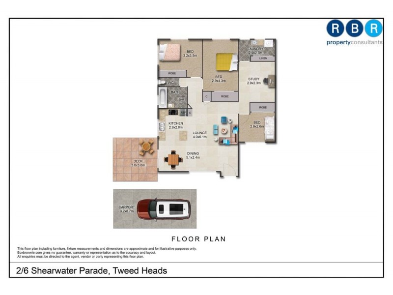 2/6 Shearwater Parade, Tweed Heads NSW 2485 Floorplan