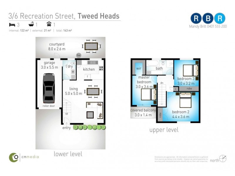 3/6 Recreation Street, Tweed Heads NSW 2485 Floorplan