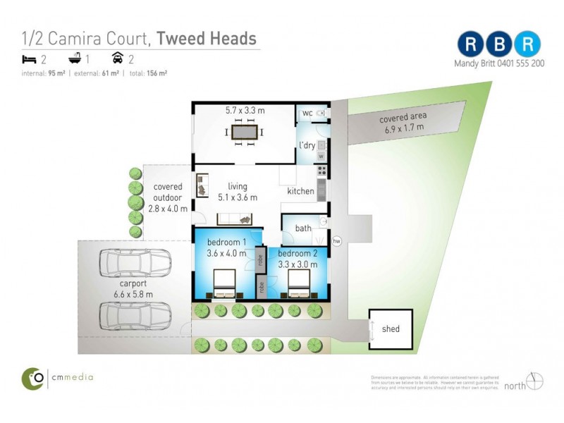 1/2 Camira Court, Tweed Heads NSW 2485 Floorplan