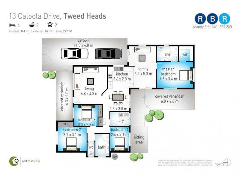 13 Caloola Drive, Tweed Heads NSW 2485 Floorplan